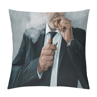 Personality  Smoking Cigar Pillow Covers