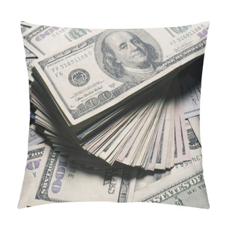 Personality  Dollar Banknotes Background Pillow Covers