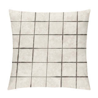 Personality  Seamless Texture Of Gray Tiles. Pattern Background. Pillow Covers