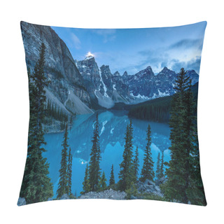 Personality  Lake Moraine In Banff National Park In Canada Pillow Covers