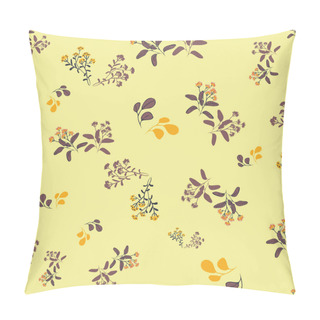 Personality  Wildflowers Meadow Seamless Vector Pattern Pillow Covers