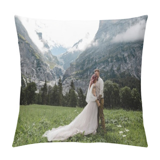 Personality  Bridal Couple Pillow Covers