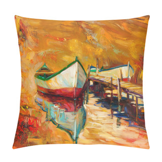 Personality  Boats And Pier Pillow Covers