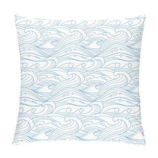 Personality  Sea Waves Pattern Pillow Covers