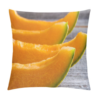 Personality  Fresh Organic Cantaloupe Melon Pillow Covers