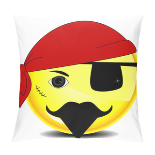 Personality  Pirate Sea Smile Character Pillow Covers