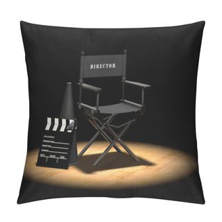 Personality  Director's Chair Under Spotlight Pillow Covers
