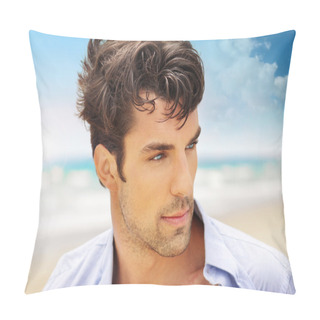 Personality  Handsome Man Outdoors Pillow Covers