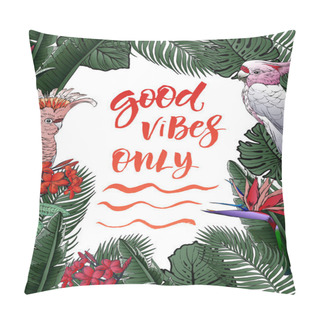 Personality  Vector Illustration Of Good Vibes Only Card Pillow Covers