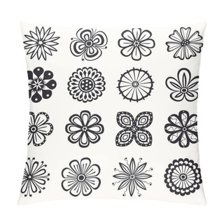 Personality  Collection Of Flowers Pillow Covers