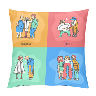 Personality  Temperament Types Design Concept Pillow Covers