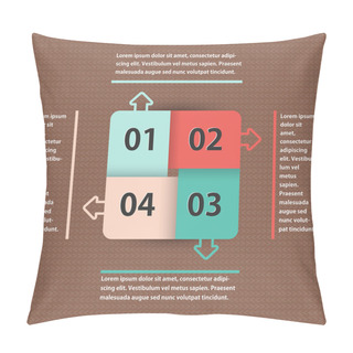 Personality  Business Background With Numbers. Pillow Covers