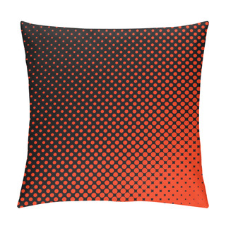 Personality  Geometric Halftone Dot Pattern Background - Vector Design From Circles Pillow Covers