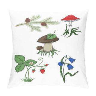 Personality  Plants From The Forest Pillow Covers