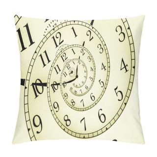 Personality  Hypnotic Clock Pillow Covers