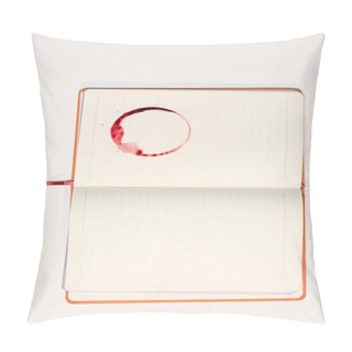 Personality  Blank Notebook With Red Wine Stain Pillow Covers