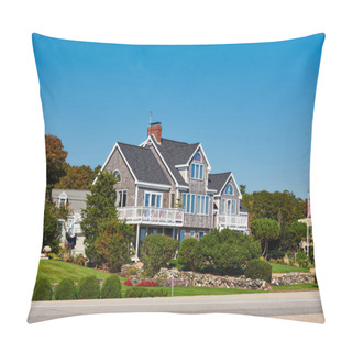 Personality  Suburban Neighborhood. New Hampshire, USA.  Pillow Covers