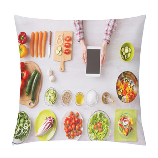Personality  Online Cooking App With Kitchen Worktop Pillow Covers