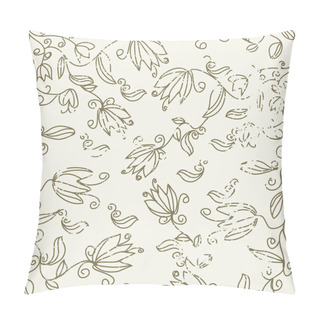 Personality  Floral Tulip Seamless Vintage Pillow Covers