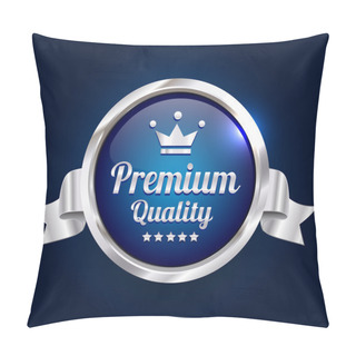 Personality  Silver Premium Quality Badge Pillow Covers