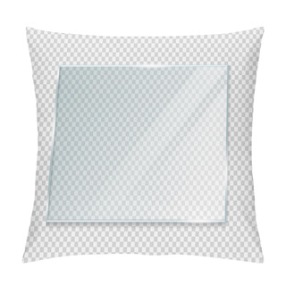 Personality  Glass Windowisolated On White Background. Vector Illustration. Eps 10. Pillow Covers
