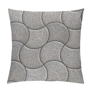 Personality  Gray Paving Stone In Wavy Form. Pillow Covers