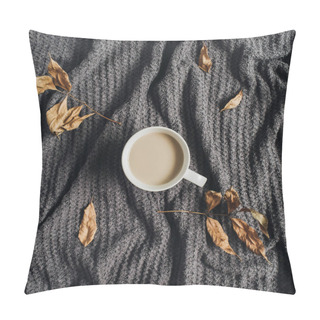 Personality  Coffee With Milk On Warm Terry Plaid Pillow Covers