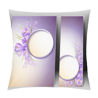 Personality  Spring Flowers Invitation Template Card Pillow Covers