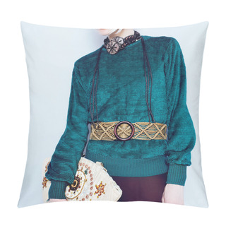 Personality  Boho Style Glamorous Lady. Spring Fashion Accessories. Ethno Bel Pillow Covers