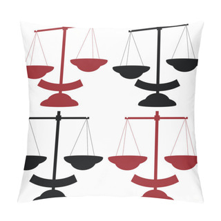 Personality  Variants Of Balance Scale Pillow Covers