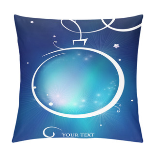 Personality  Elegant Christmas Background With Baubles Pillow Covers