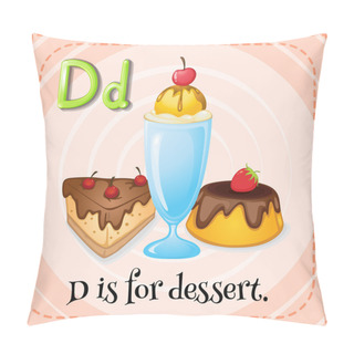 Personality  Letter D Pillow Covers