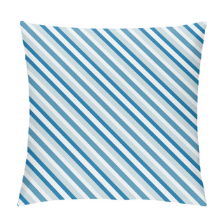 Personality  Blue Sea Diagonal Stripes Seamless Pattern Pillow Covers
