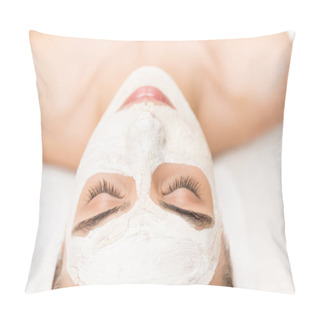 Personality  Woman With Facial Mask Pillow Covers