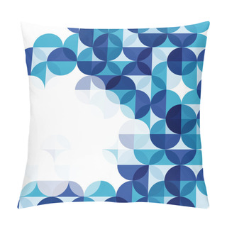 Personality  Blue Modern Geometrical Abstract Background Pillow Covers