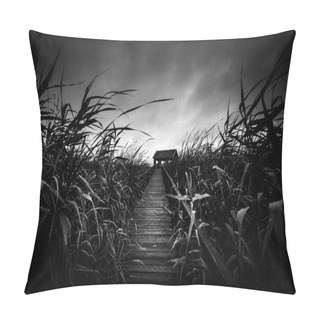 Personality  Wooden Path Trough The Reed Pillow Covers