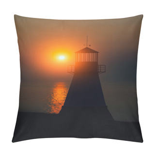 Personality  Lighthouse On Sunset Pillow Covers