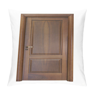 Personality  Dark Brown Wooden Door Pillow Covers