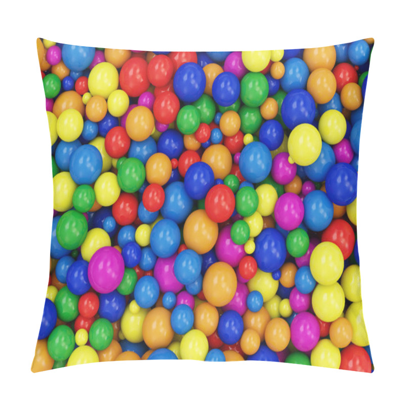 Personality  Heap of Colorful Balls pillow covers