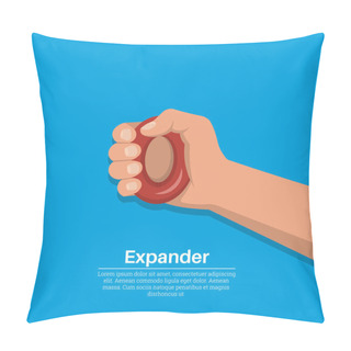 Personality  The Hand Squeezes A Rubber Carpal Expander Pillow Covers