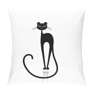 Personality  Black Puma Silhouette For Your Design Pillow Covers