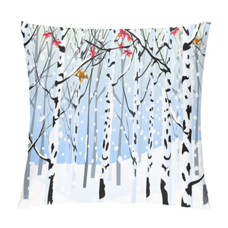 Personality  Winter Forest & Winter Landscape Pillow Covers