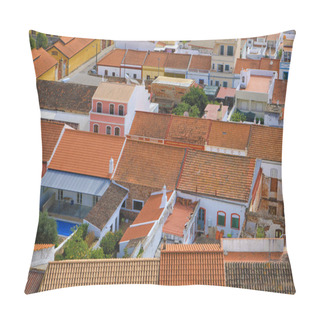 Personality  Rooftop View In Silves, Portugal Pillow Covers