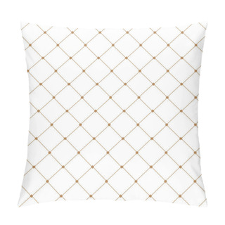 Personality  Cell, Grid With Diagonal Lines Seamless Background Pillow Covers