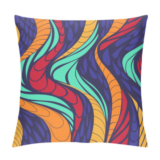 Personality  Mosaic Colorful Background.  Vector Illustration. Pillow Covers
