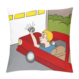 Personality  Cartoon Garage Door Not Opening Pillow Covers