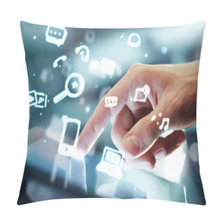 Personality  Social Media Concept Pillow Covers