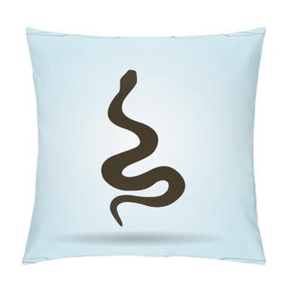 Personality  Snake Icon Illustration Pillow Covers