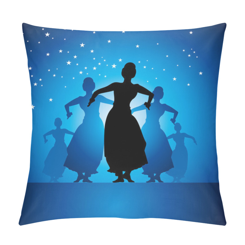 Personality  Indian classical dancer pillow covers