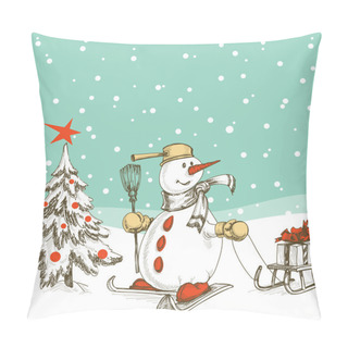 Personality  Christmas Card Pillow Covers